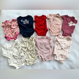 Baby Bundle Set of baby Girl 3 Month One-pieces Bodysuits Jumper  Short  Long Sl